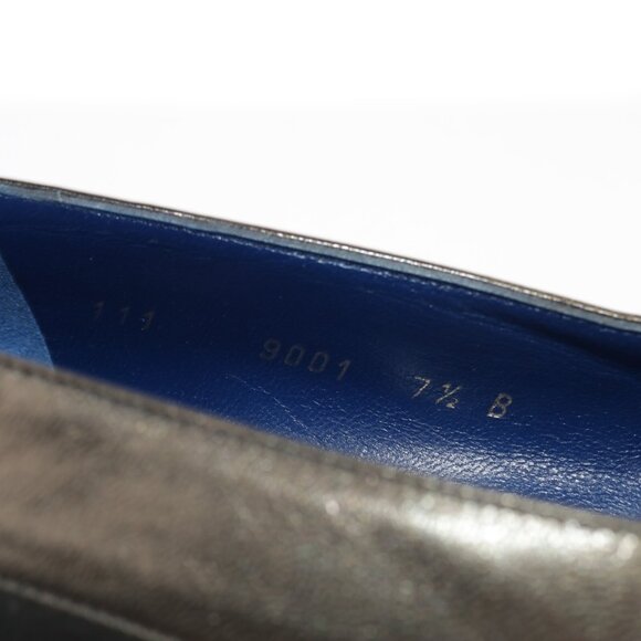 Vintage Oscar de la Renta Womens Pump Size 7.5 Bronze Leather Cone Heel Shoes - Picture 13 of 15